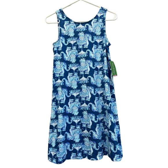 Lilly Pulitzer Dresses & Skirts - NEW Lilly Pulitzer Kristen Dress Deep Indigo Joy Ride Elephants Women's XS